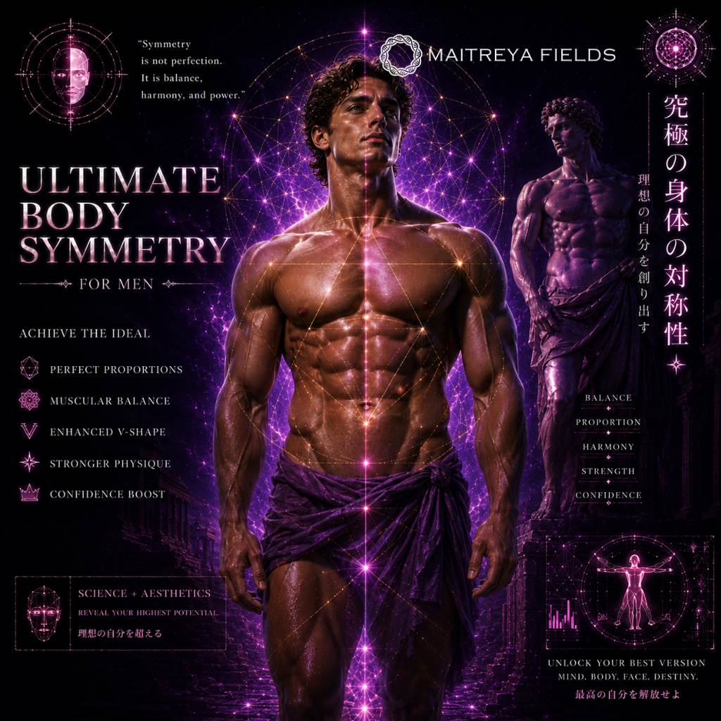 Ultimate Body Symmetry for Men (DM + Audio) – Maitreya Reiki | Maitreya Fields