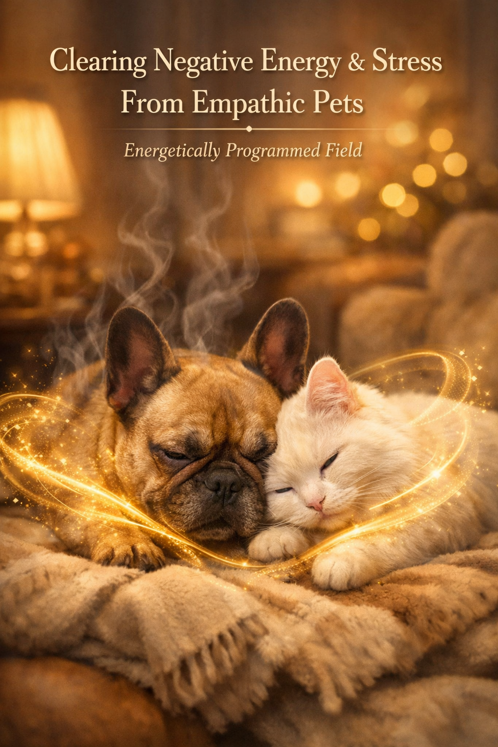 Energy Cleanse for Animals Absorbing Human Emotions and Negative Energy by Vega Fields™ (Digital Mandala & Audio)