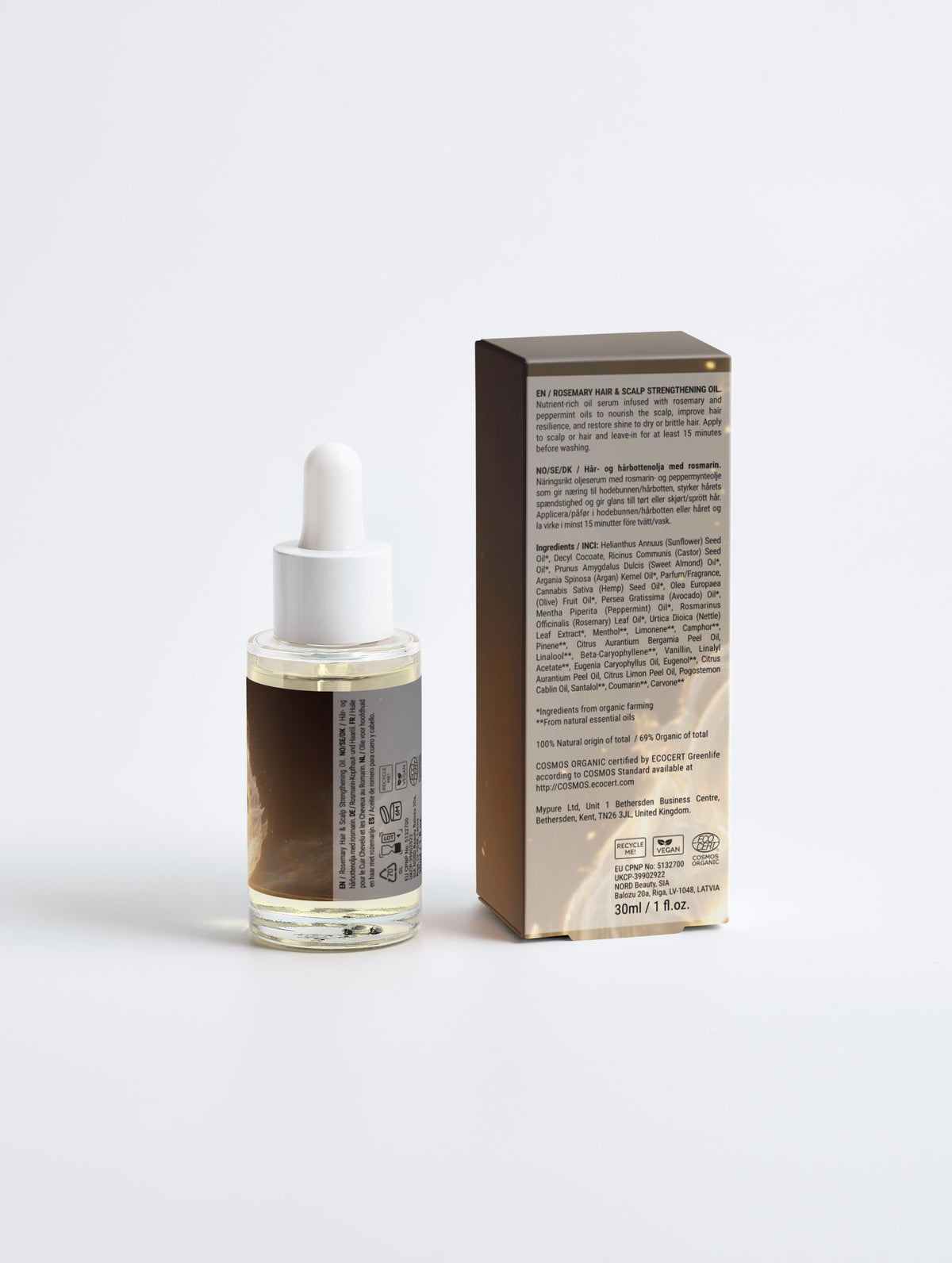 White Flame of Purity - Rosemary Hair & Scalp Strengthening Oil
