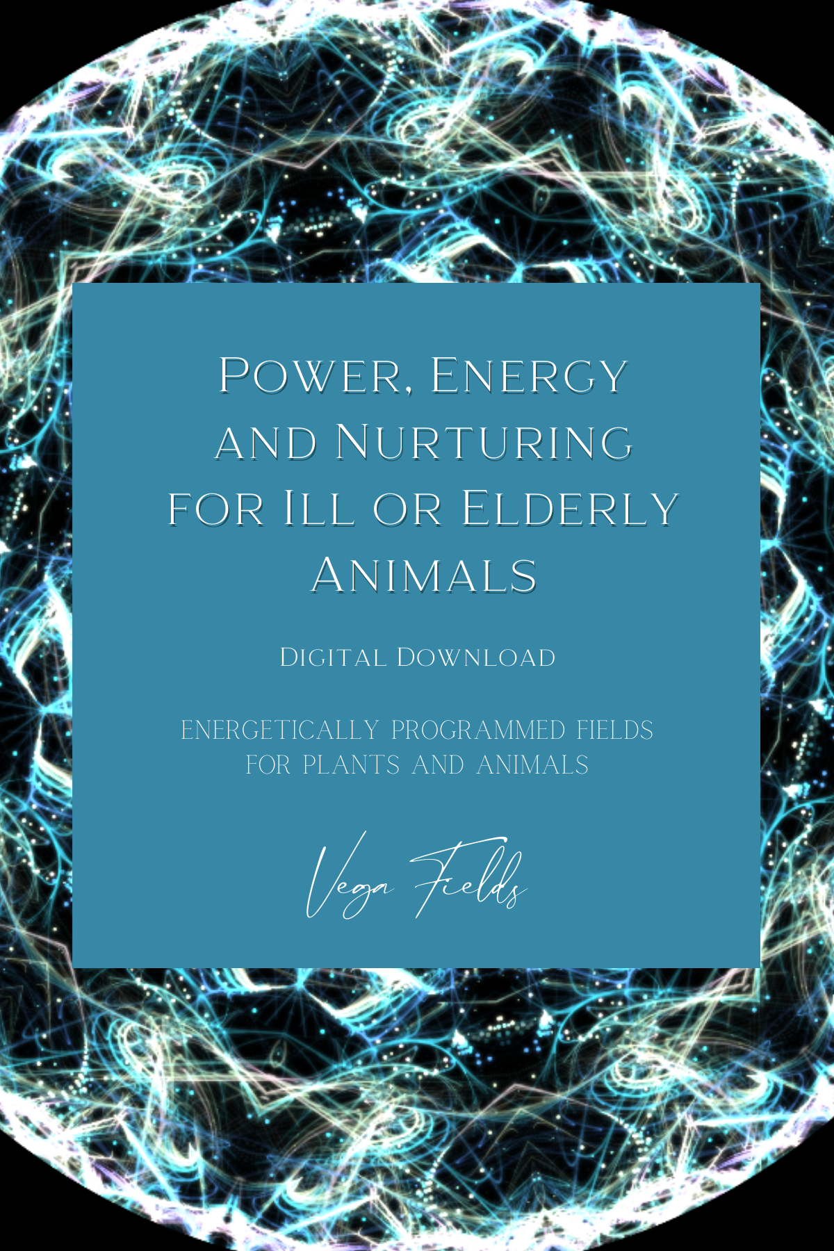 Power, Energy and Nurturing for Ill or Elderly Animals (Digital Mandala & Audio) - by Vega Fields™ Angel Collection