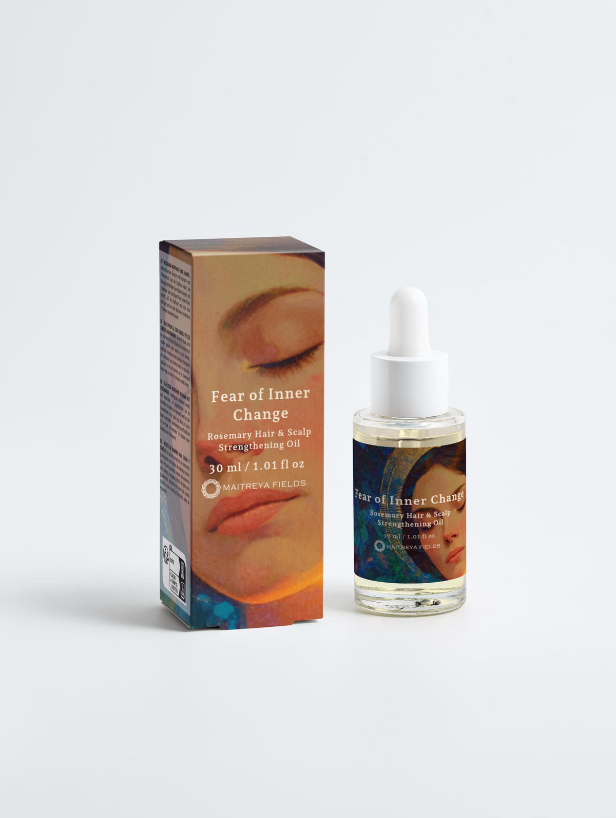 Lęk przed wewnętrzną zmianą – Olejek wzmacniający do włosów i skóry głowy z rozmarynem