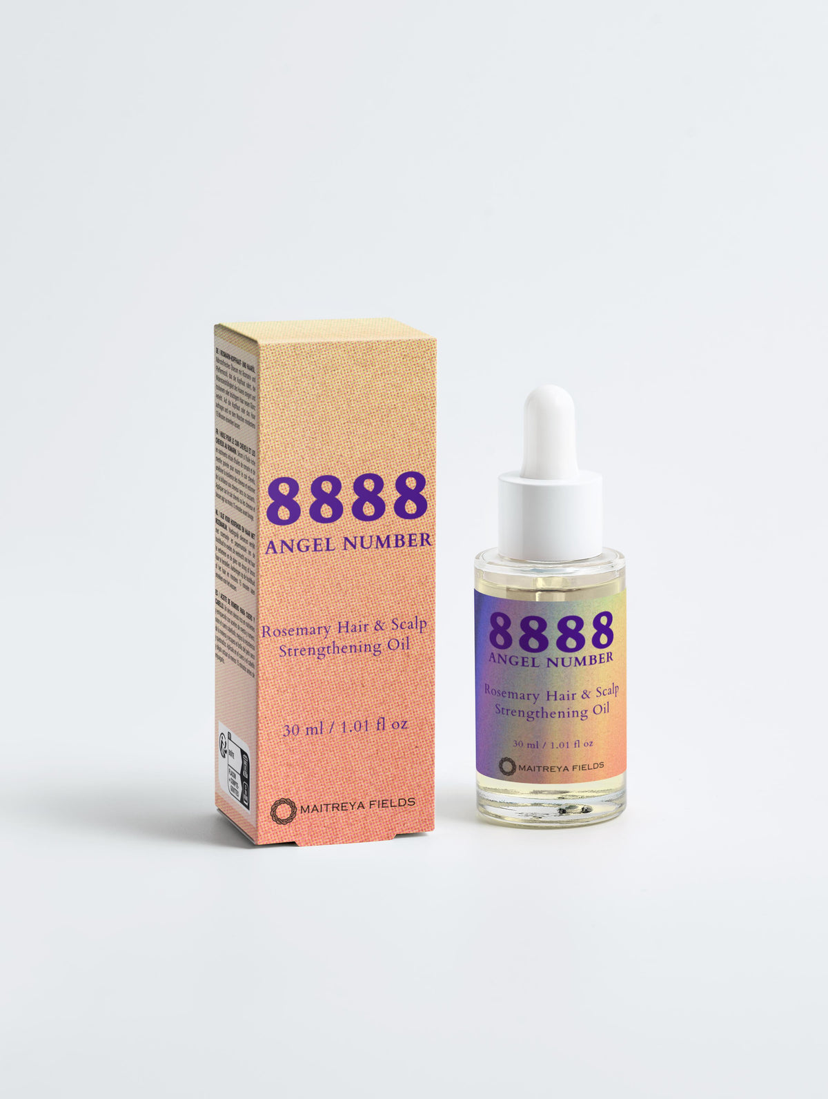8888 Angel Number - Rosemary Hair & Scalp Strengthening Oil