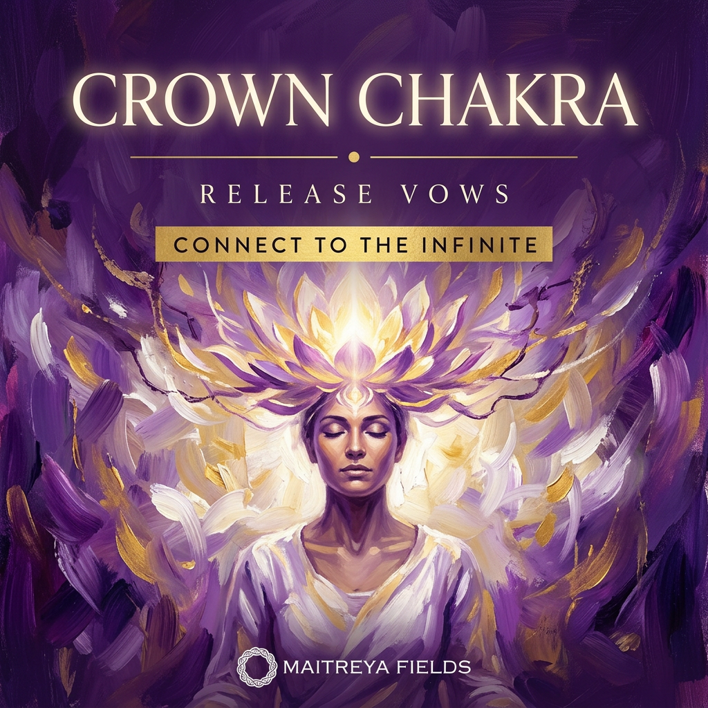 Crown Chakra | Release Vows - DM + Audio – energetically programmed fields | Maitreya Fields