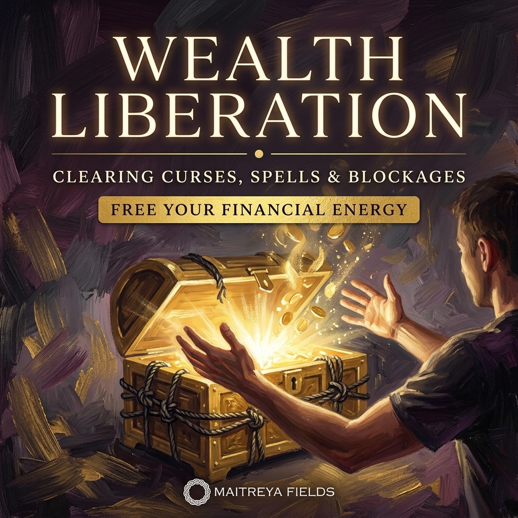 Wealth Liberation: Clearing Curses, Spells & Energetic Blockages – subliminals | Maitreya Fields