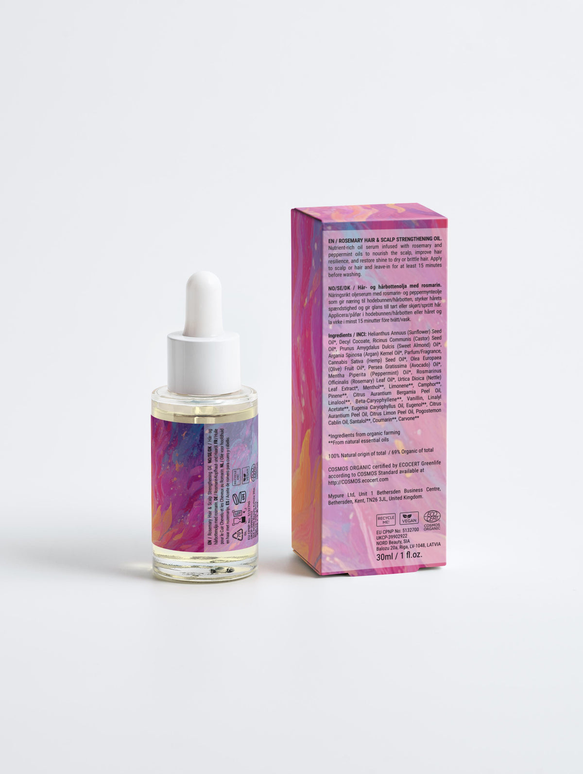 Pink Flame of Divine Love - Rosemary Hair & Scalp Strengthening Oil