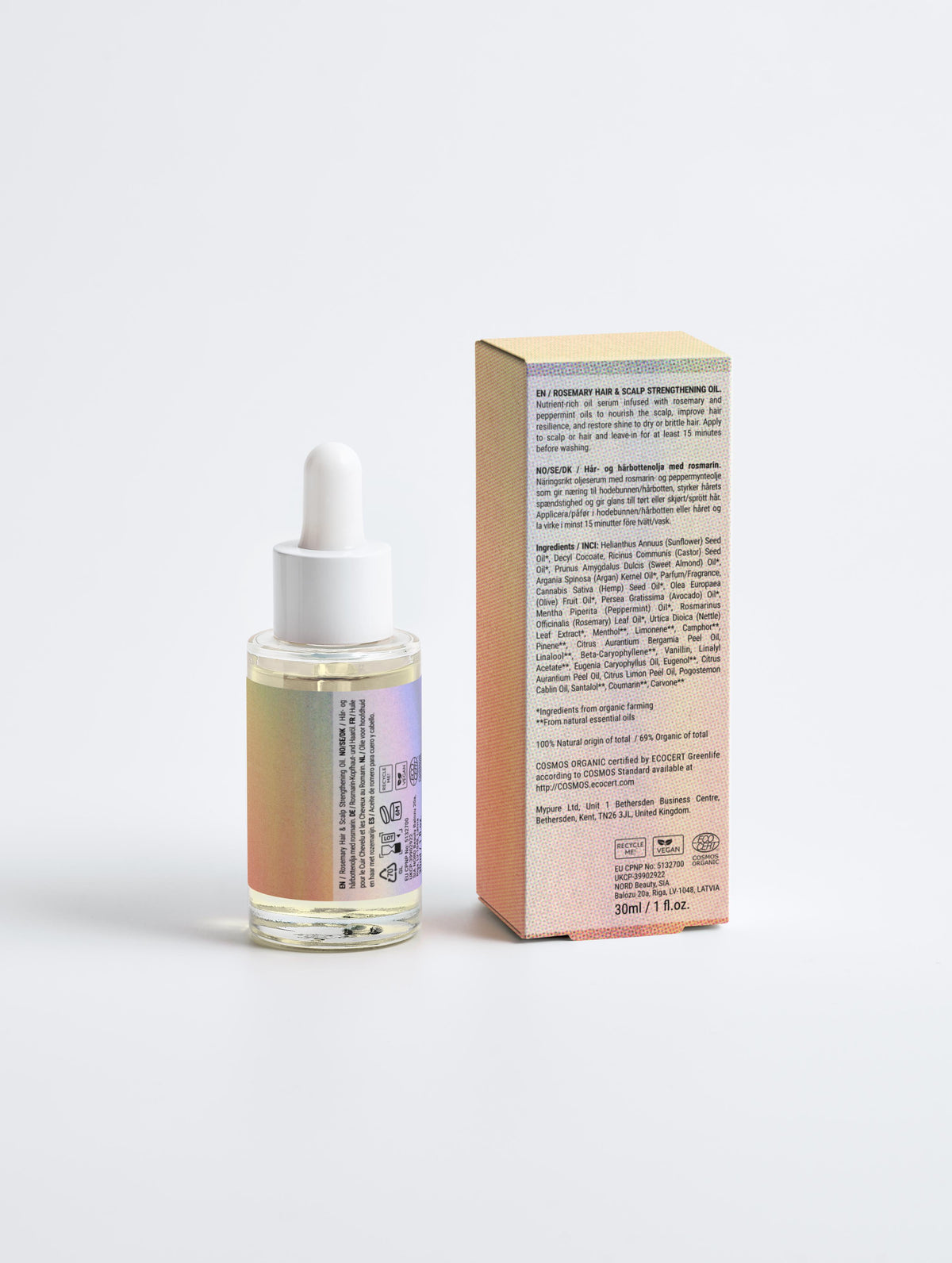 8888 Angel Number - Rosemary Hair & Scalp Strengthening Oil