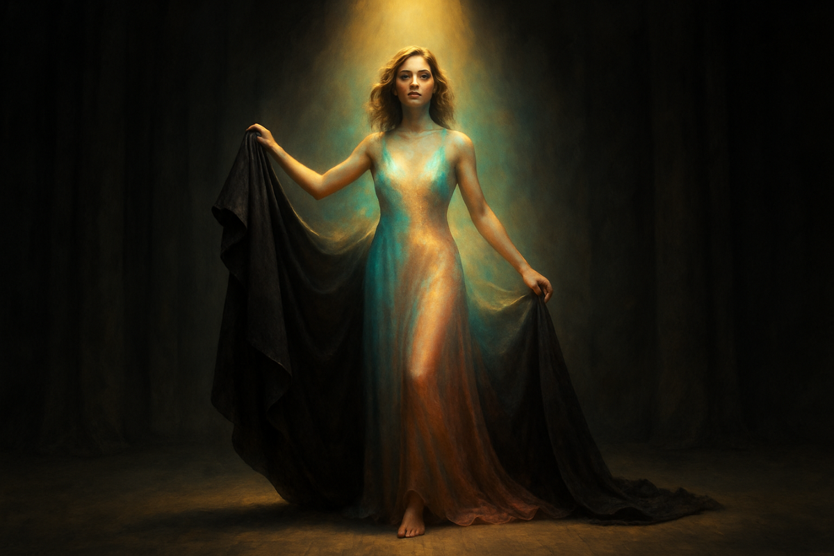 a woman removing shame and self-doubt