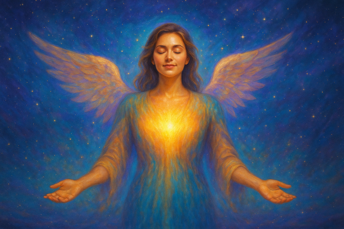 visual of universal energy and unconditional love
