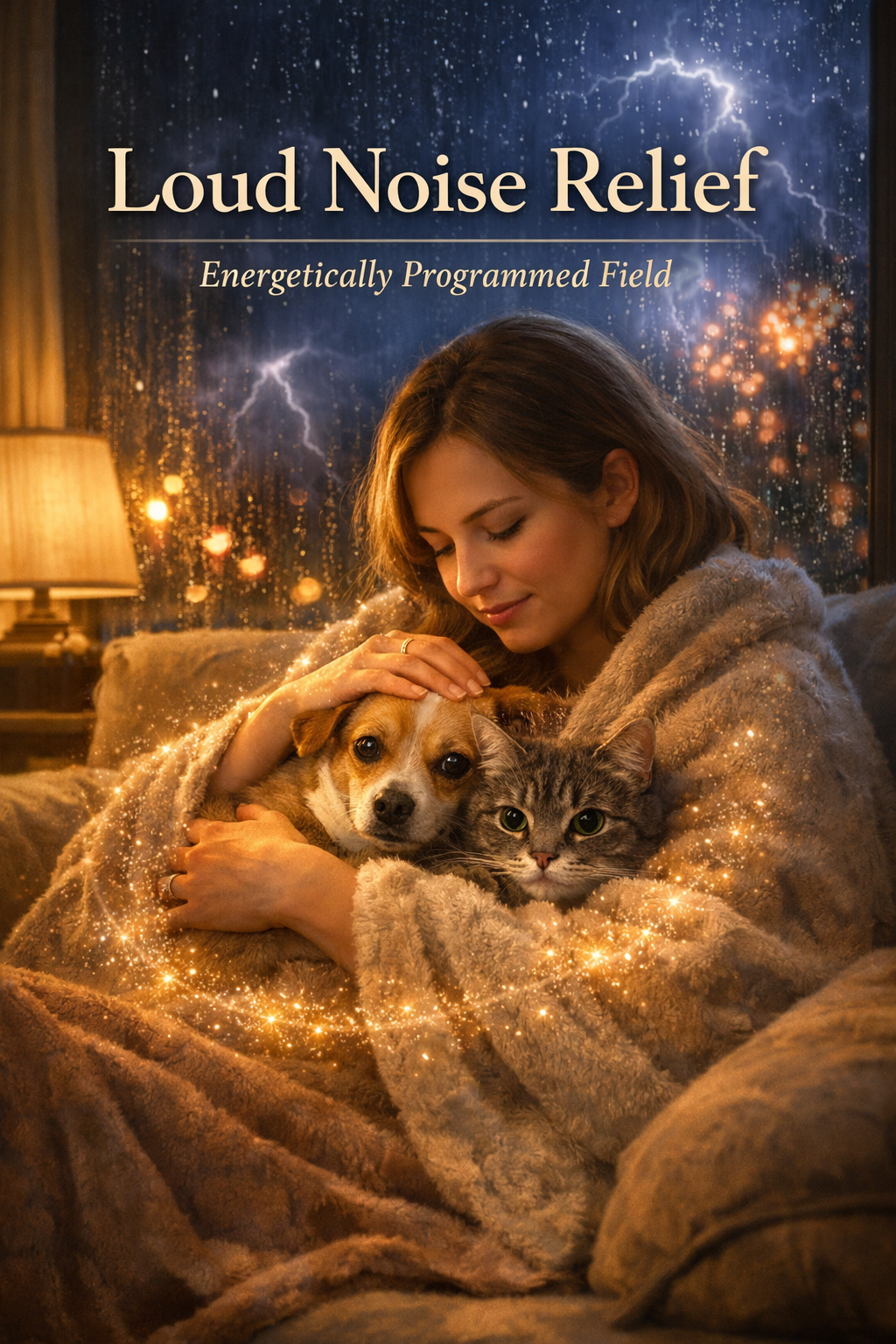 Donner-, Feuerwerks- &amp; Lärm-Erleichterung für Hunde &amp; Katzen von Vega Fields™ (Digitales Mandala &amp; Audio)