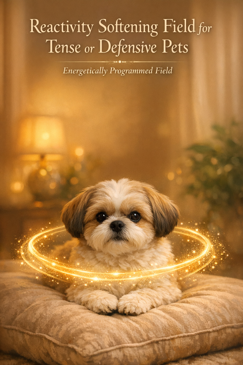 Reactivity Softening Support for Tense or Defensive Animals by Vega Fields™  (Digital Mandala &amp; Audio)