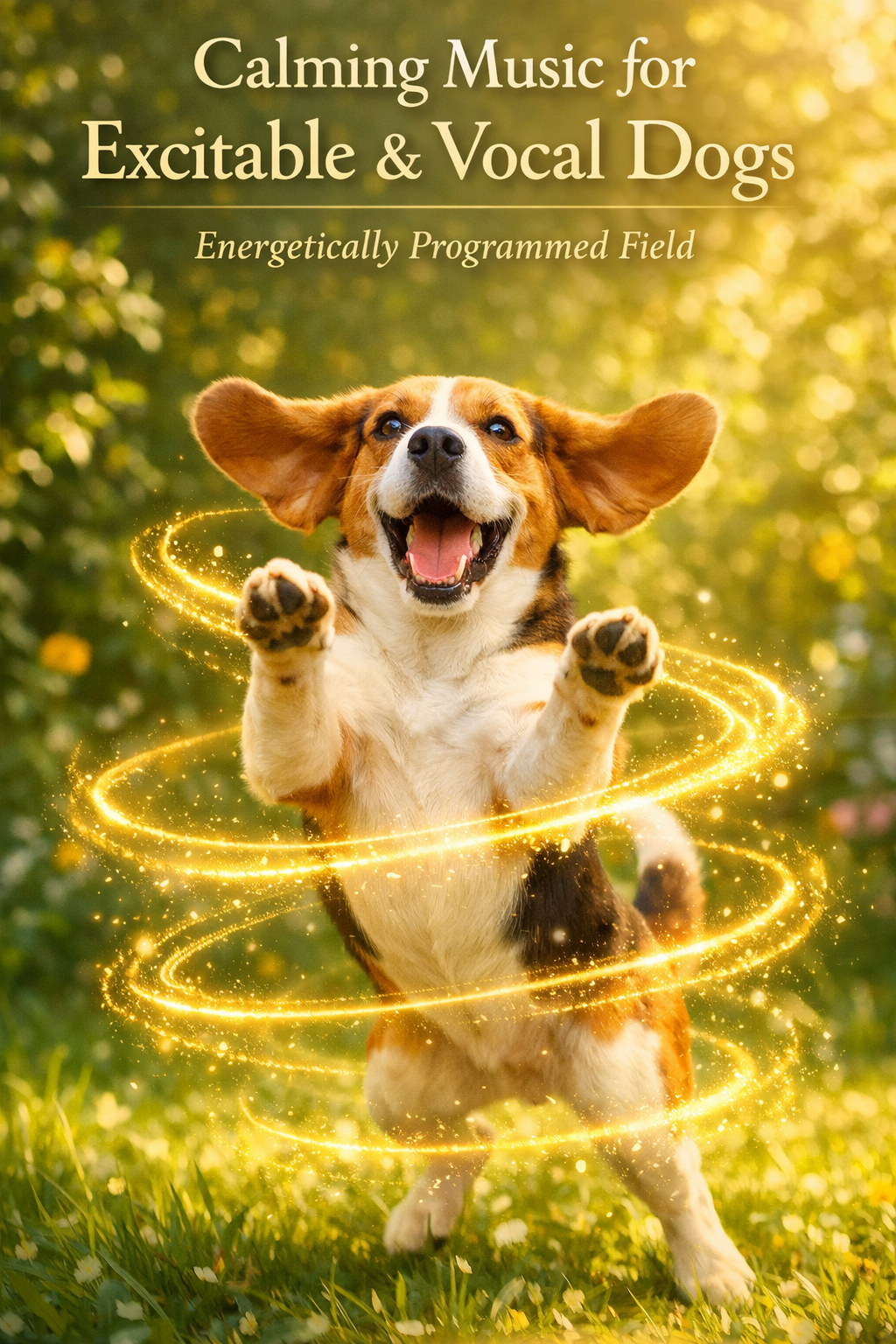 Gentle Field for Excitable &amp; Barking Dogs by Vega Fields™  (Digital Mandala &amp; Audio)