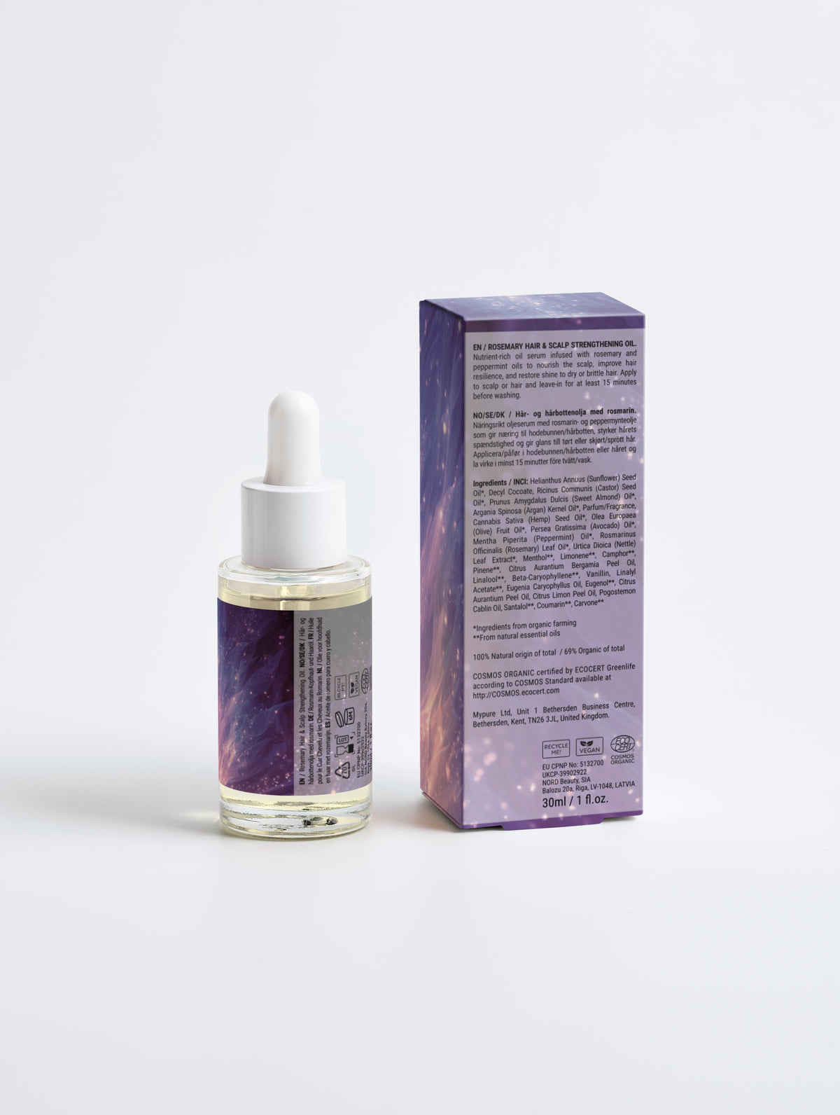 Violet Flame Energy Clearing - Rosemary Hair &amp; Scalp Strengthening Oil