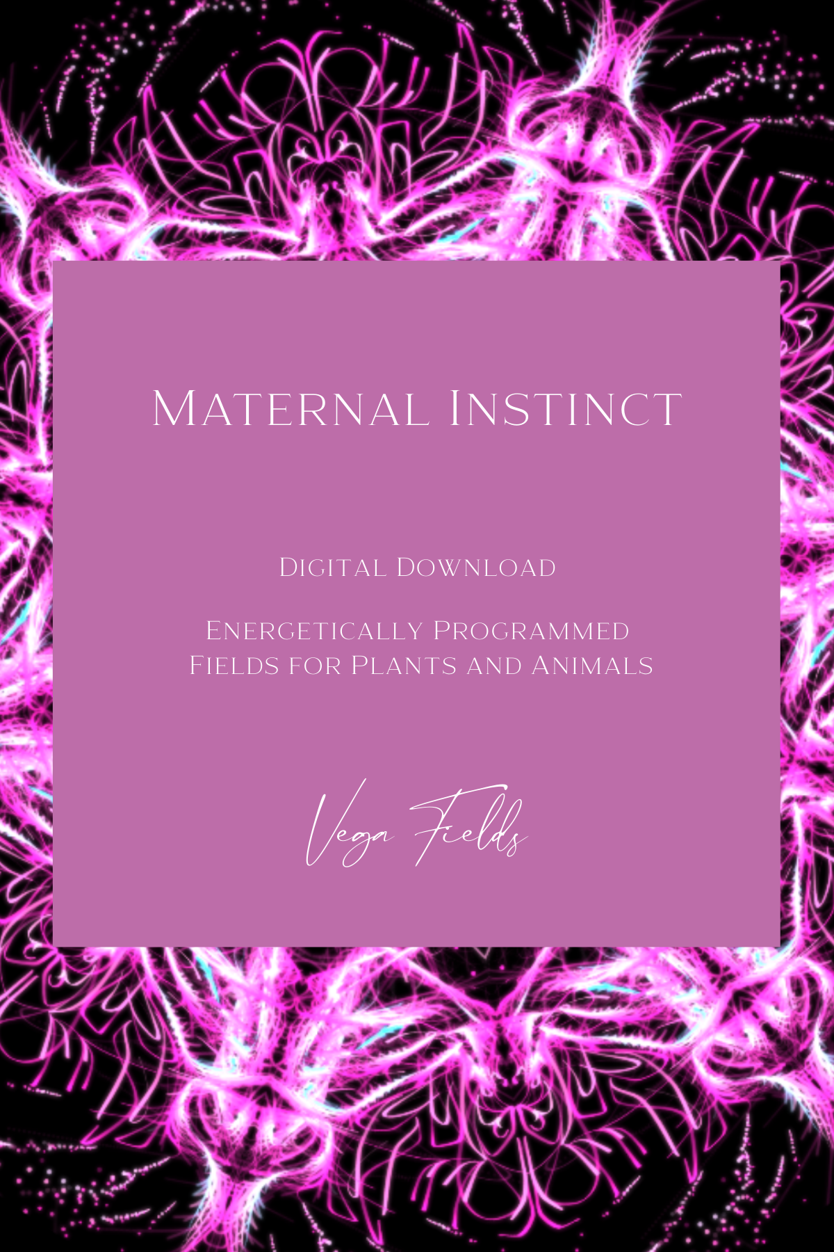 Maternal Instinct (Digital Mandala &amp; Audio) - by Vega Fields™ Angel Collection