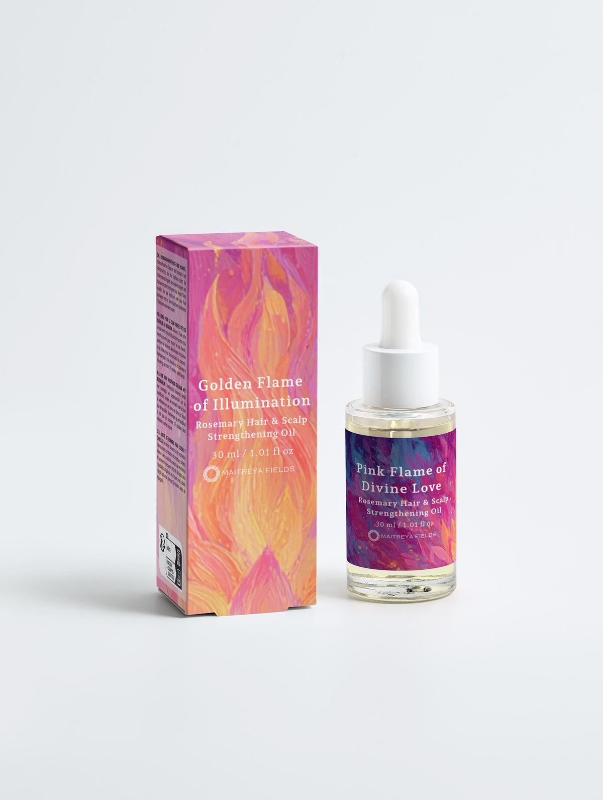 Pink Flame of Divine Love - Rosemary Hair &amp; Scalp Strengthening Oil