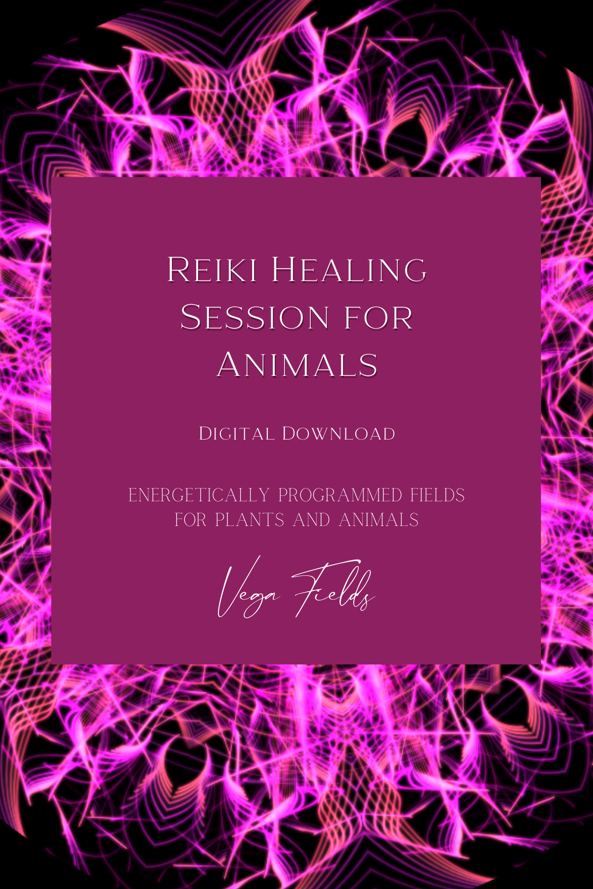 Reiki-Heilung (Digitale Mandala &amp; Audio) – von Vega Fields™ Engel-Kollektion