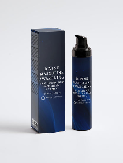 DIVINE MASCULINE AWAKENING - Hyaluronic Acid Face Cream for Men