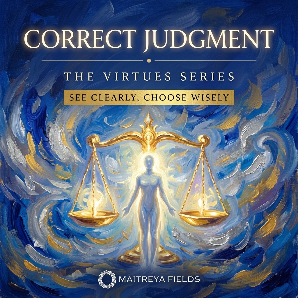 Correct Judgment – The Virtues Series digital mandala cover