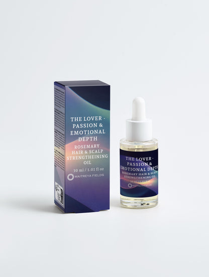 THE LOVER - PASSION &amp; EMOTIONAL DEPTH - Rosemary Hair &amp; Scalp Strengthening Oil