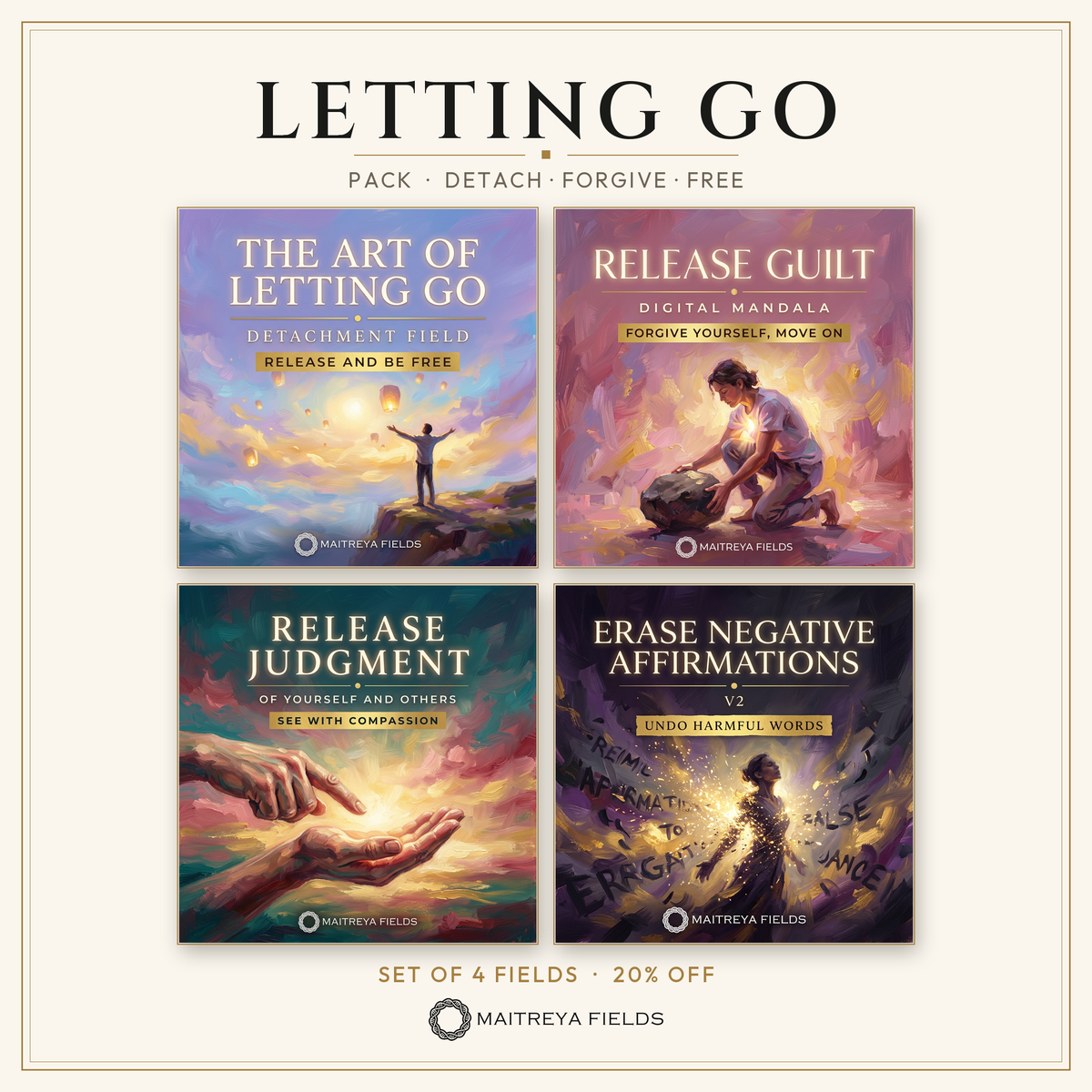 Letting Go Pack — set of 4 fields, 20% off